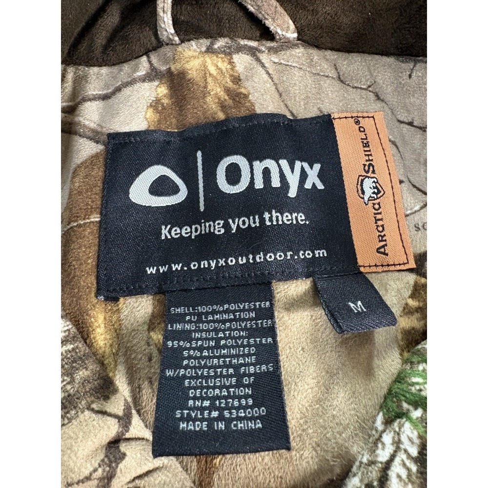 Onyx Arctic Shield Women's Medium Hunting Jacket Camo Zippered Pockets Fleece - Picture 2 of 16